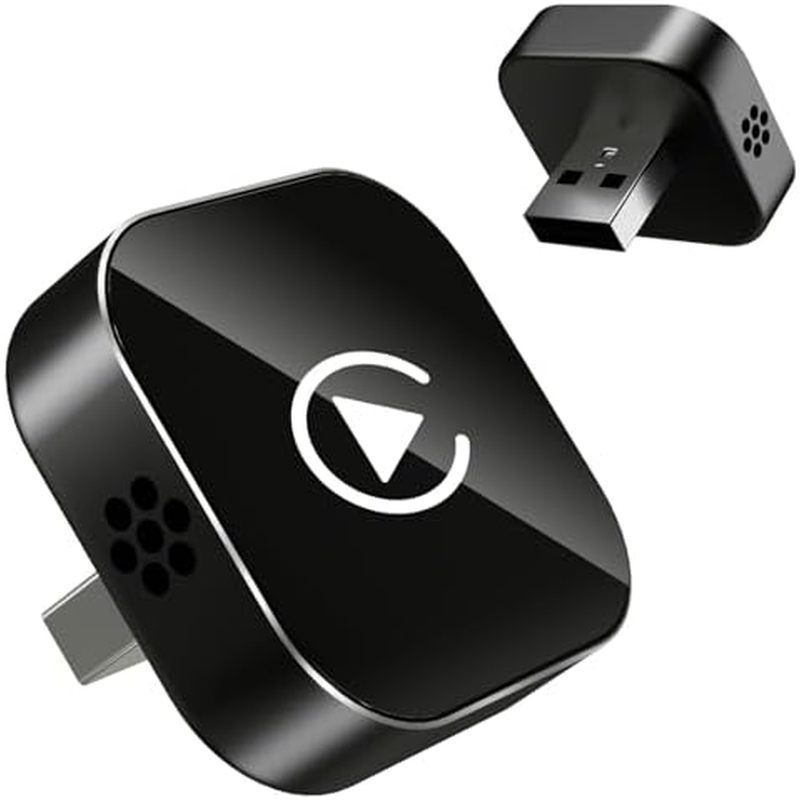 Adaptador CarPlay Sem Fio , 2026 Atualizado Com Para Apple & amp ; Android Auto , Mini USB Design Car Play Extensão Tipo