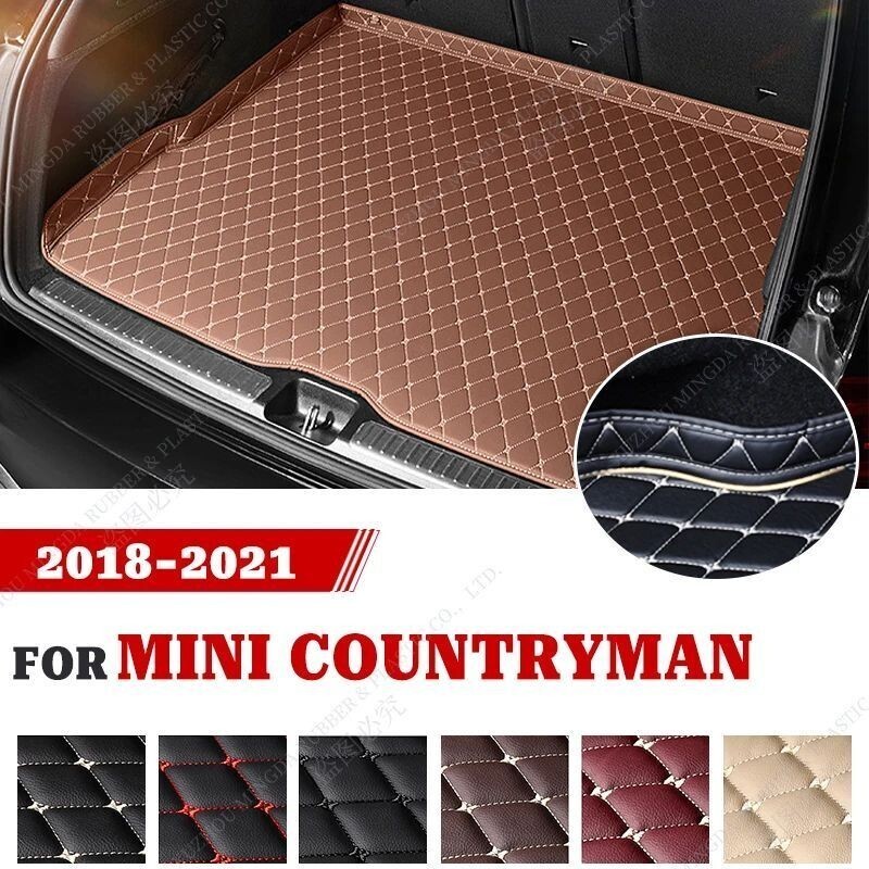 Tapete De Porta-Malas De Carro À Prova D'água Com Design Circundante 3D Para MINI COUNTRYMAN 2018 2019 2020 2021 Decoraç