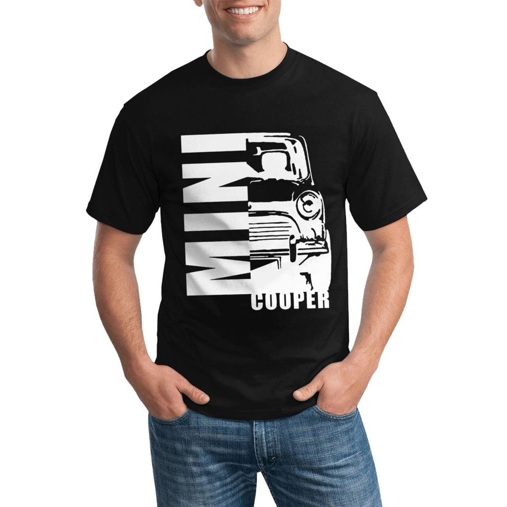 Harajuku Mini Cooper Classic Car Moda Plus Size Camiseta De Algodão Com Design Exclusivo