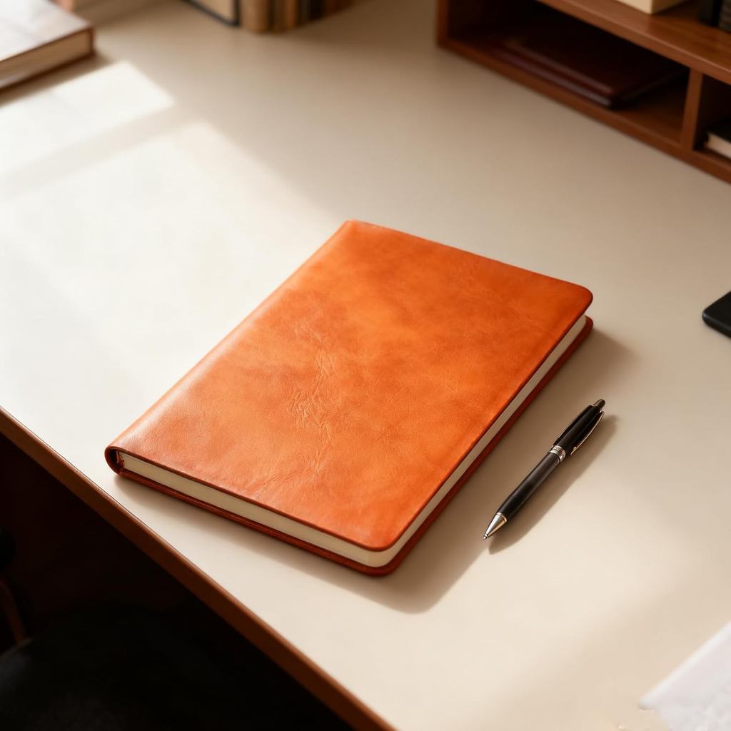 A5 Business Accounting Ledger Book Expense Notebook Income and Expense Log Financial Journal for Office Business(Brown)