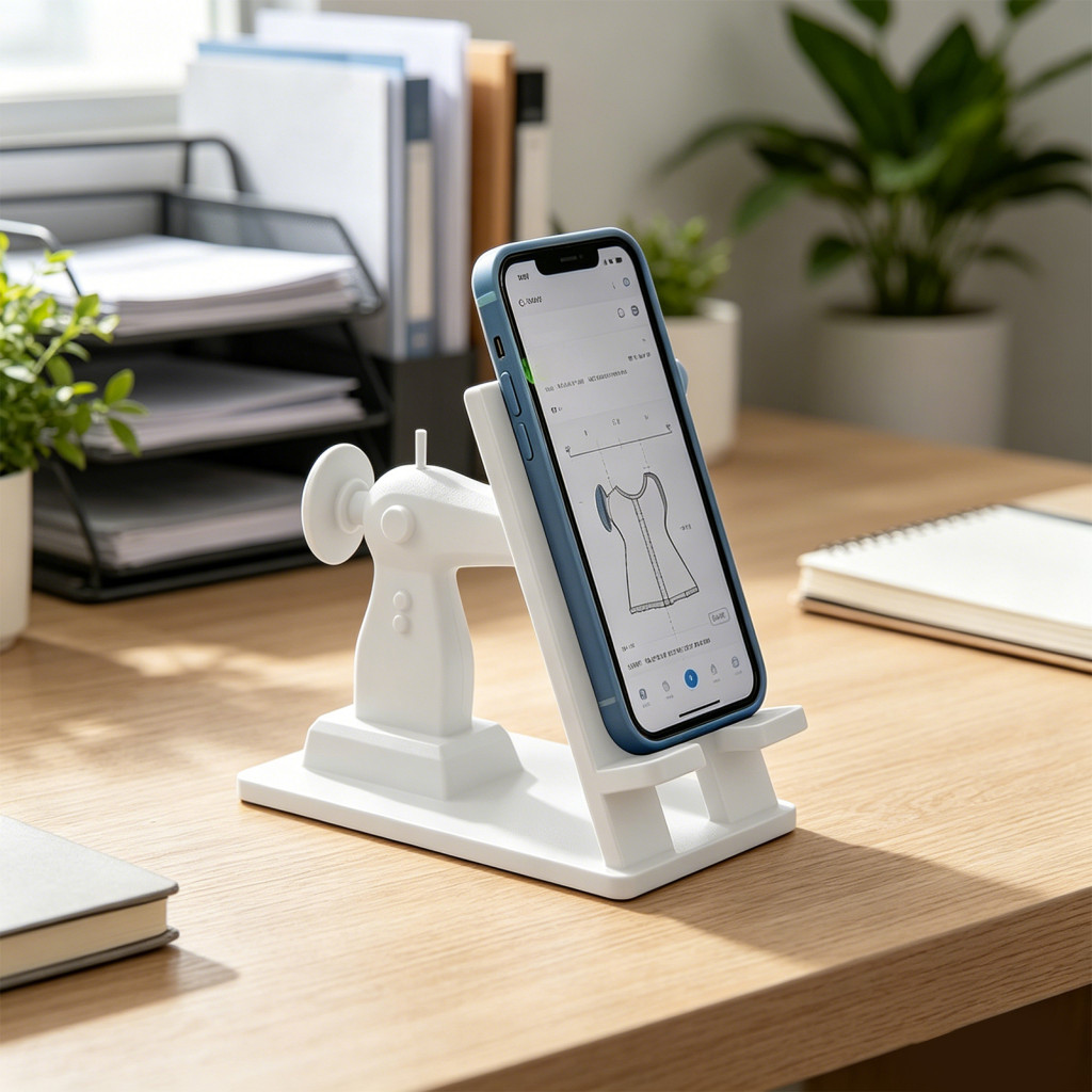 Sewing Studio Desk Decor Desktop Phone Stand for Room Machine Hands-free Cell Tablet Holder for Crafting Office Use