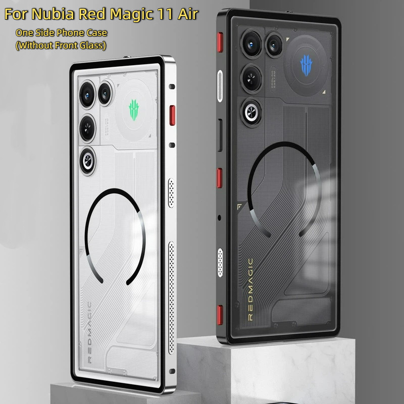 Para ZTE Nubia Red Magic 11 Air 11Air Capa Fina e Leve com Design Desbloqueado, Bumper de Metal, Parte Traseira em PC Fo