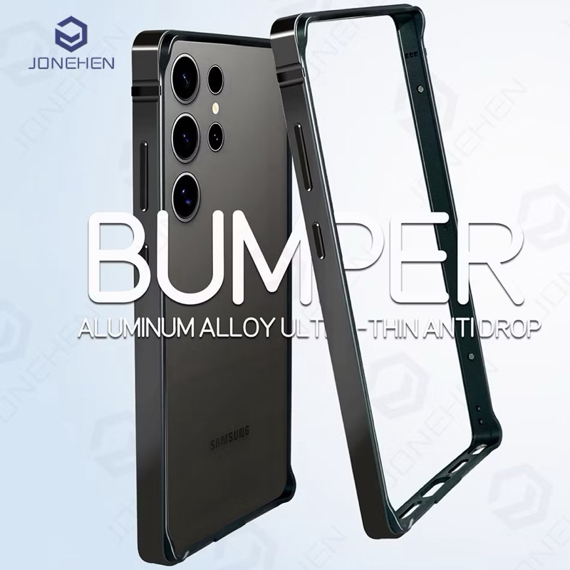 Case S26 Metal e Silicone Preto Capa para Samsung S26 Leve de Luxo Bumper Preto