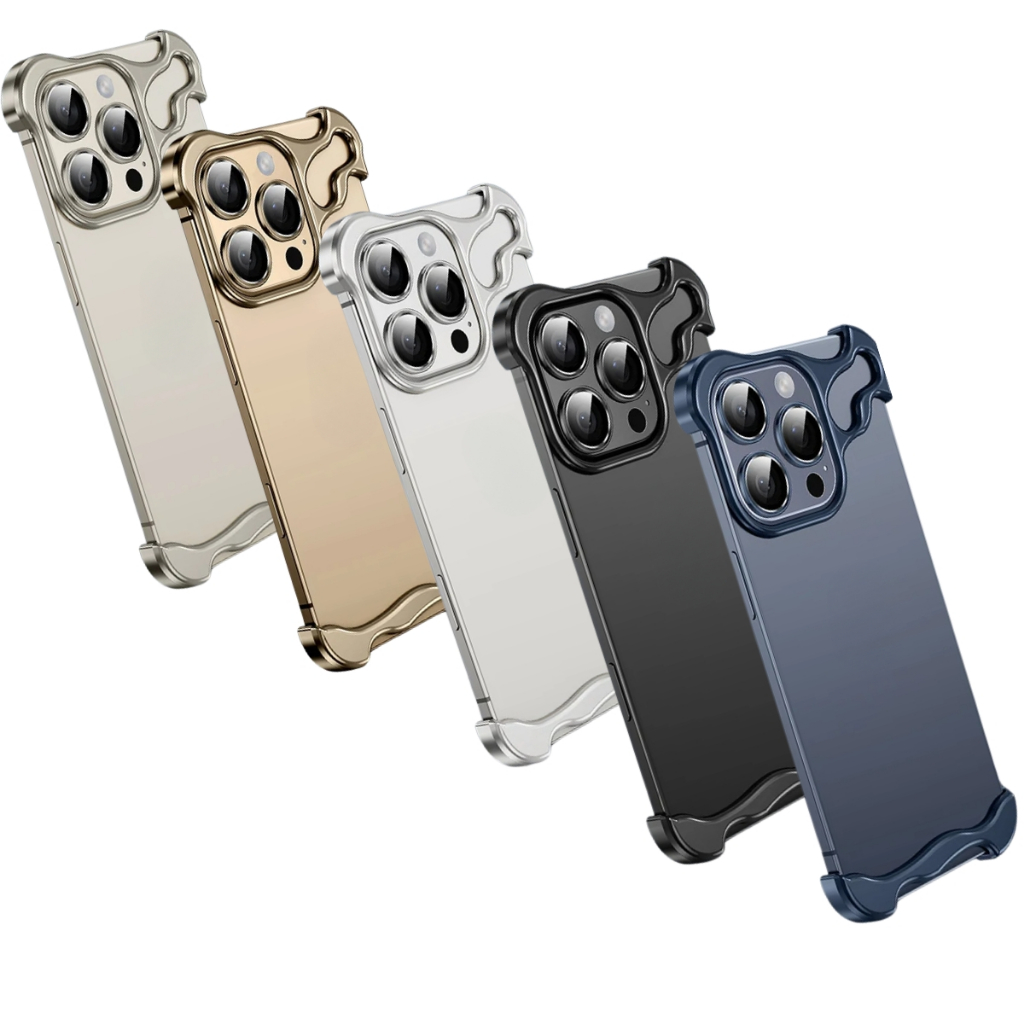 Capa Case Bumper Metal Com Proteção De Câmera Para iPhone 16 Pro Max