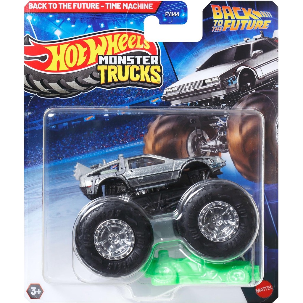 Hot Wheels - 1:64 - Time Machine - Back to The Future - Monster Trucks - JDP80