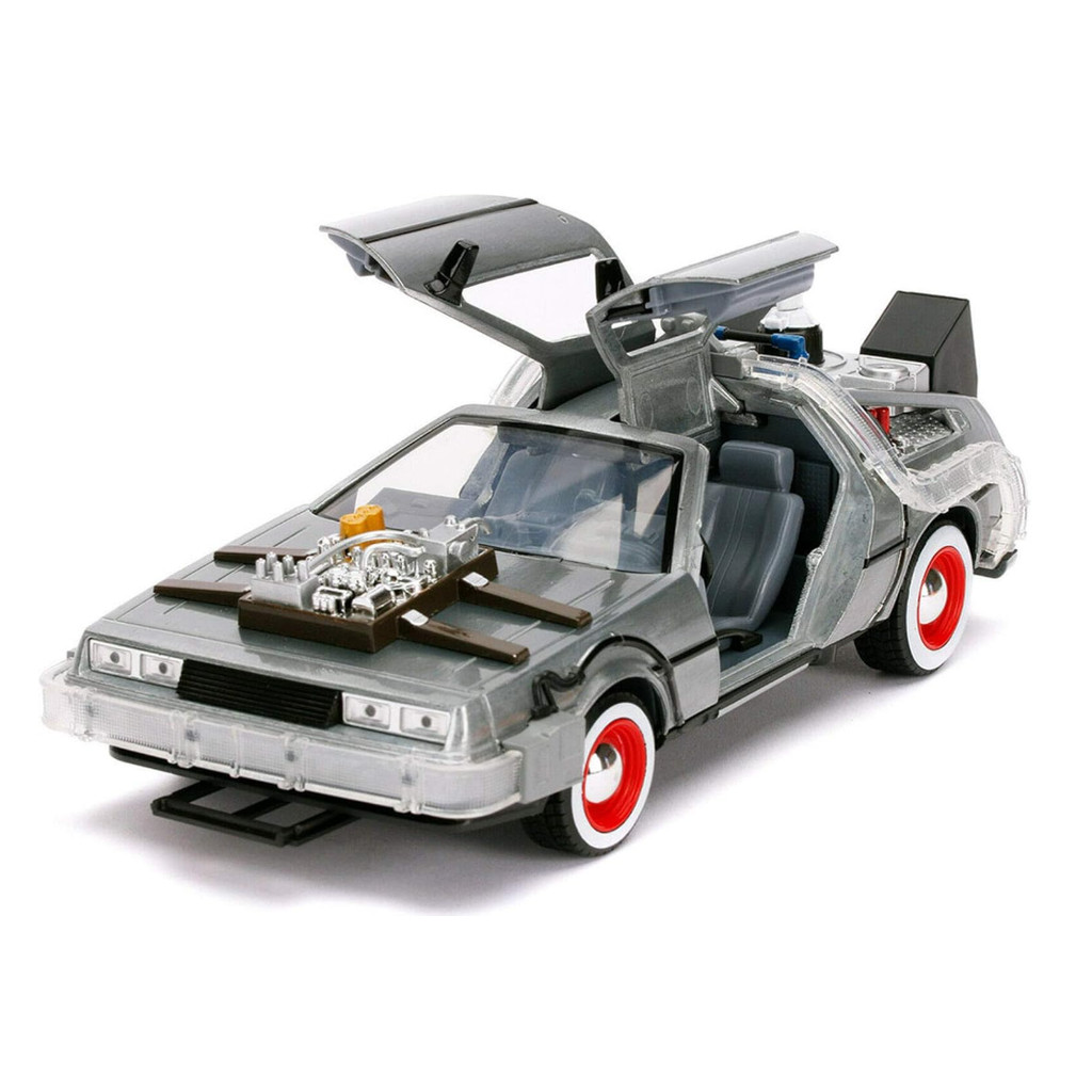 Delorean Time Machine c/ Luz - Back to the Future III - 1/24