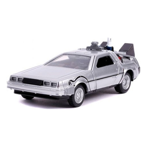 Miniatura Delorean Time Machine Back To The Future 1/32 Cor Prata