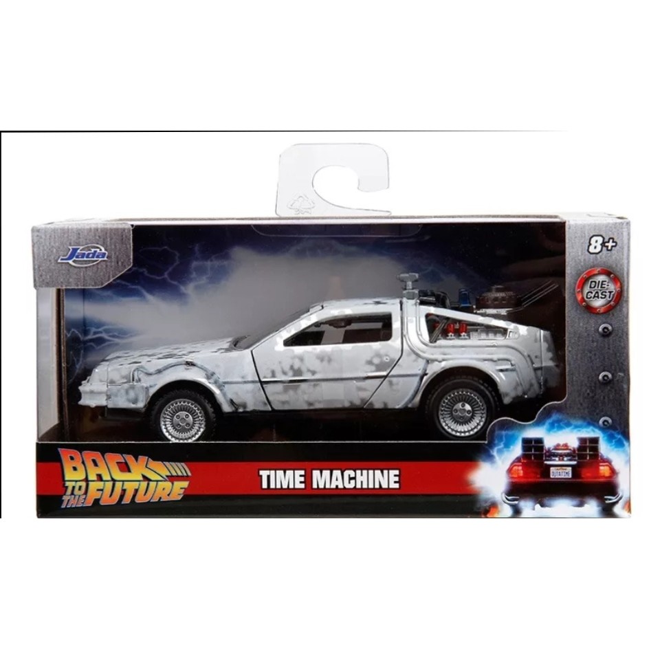 Miniatura Carro Delorean Time Machine - Back To The Future Frost - 1:32 - Jada Toys