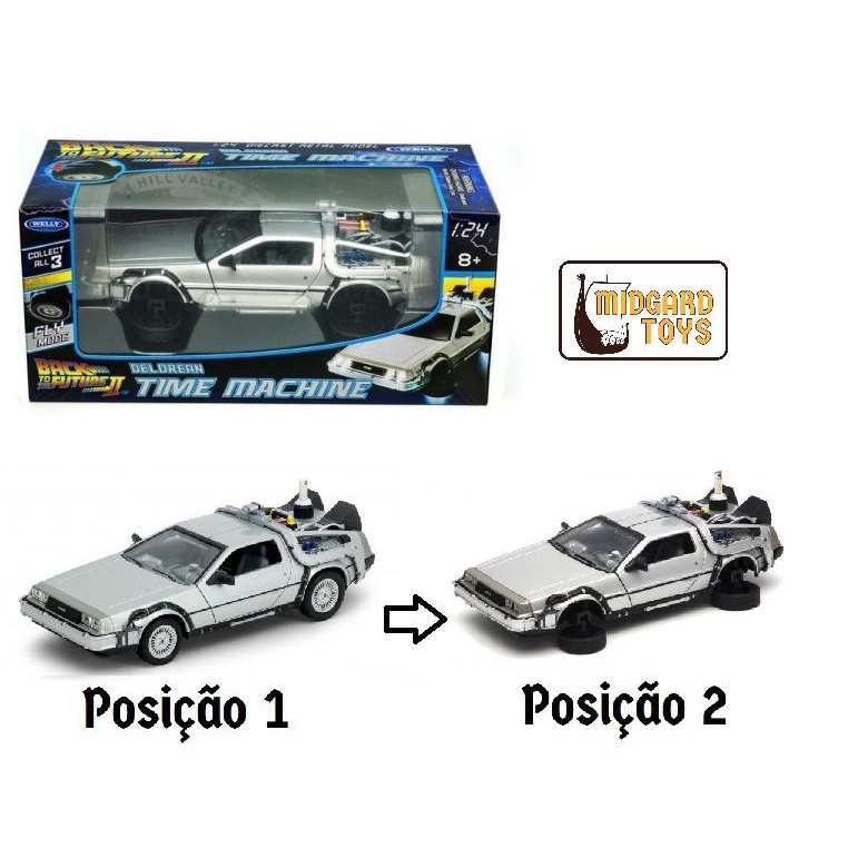 Delorean - Time Machine Fly Wheel - Back to the Future II - 1/24 - Welly