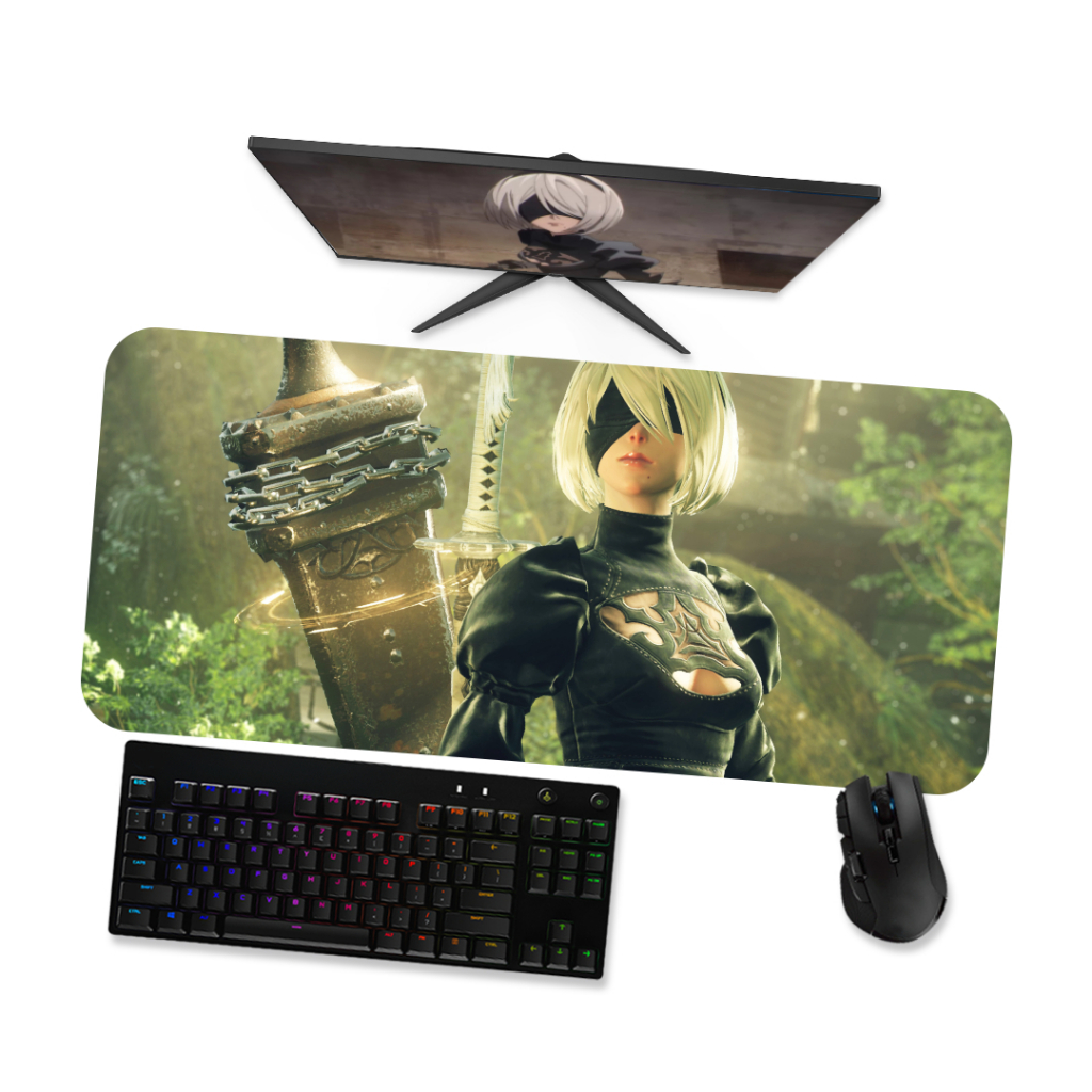 Mousepad Nier Automata 1 Speed Costurado Mouse pad Gamer 90x40 70x30 80x40 60x40 45x40