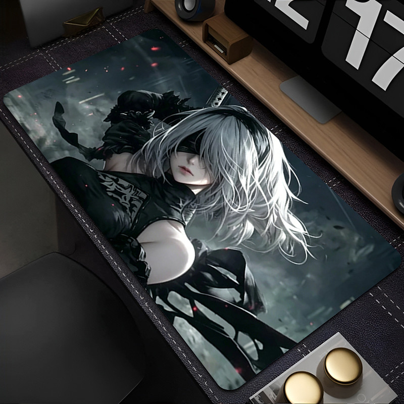 Anime Mouse Pad HD Impressão Escritório Computador Tapete De Mesa Grande Gamer Teclado N-nier Automata 2b Gaming MousePa