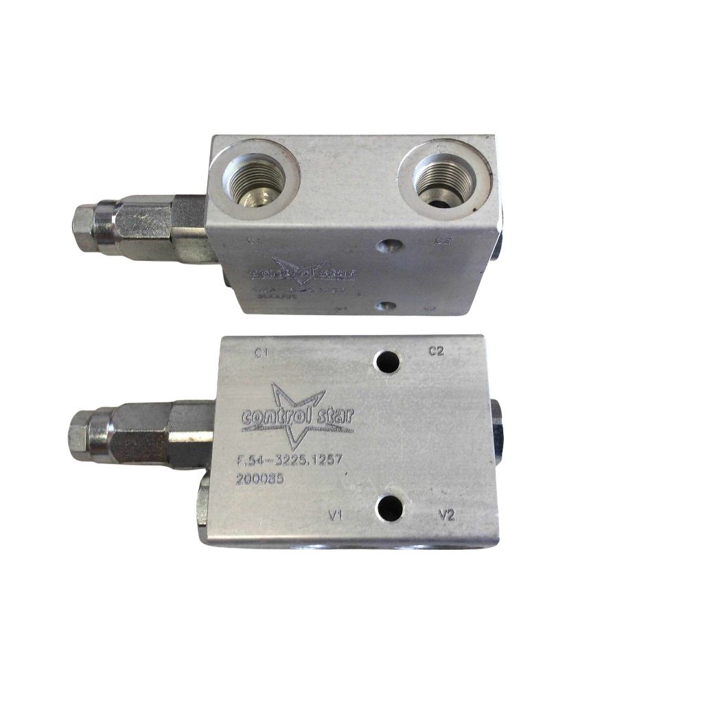 Válvula De Contrabalanço Simples 3/4 90l Hidráulica Trator Agrícola Industrial Carregadeira