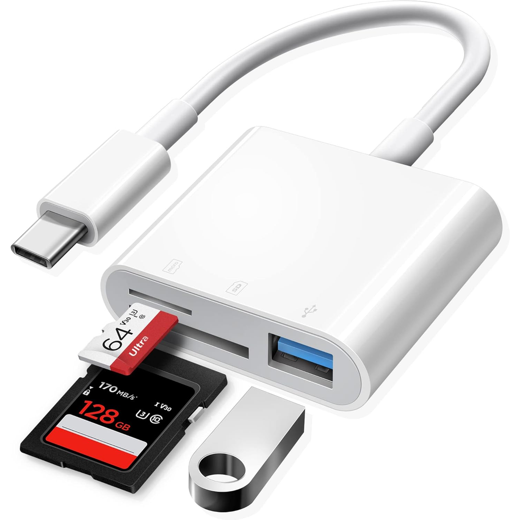 Adaptador De Leitor De Cartão 3 Em 1 Type C TF SD OTG USB USB2.0 Para Xiaomi Macbook Ty Pec Hub