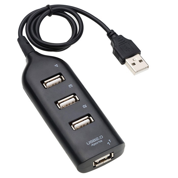 Hub USB Para Laptop PC 4 Portas USB2.0 Divisor De Distribuição Conversor De Adaptador Rápido OTG