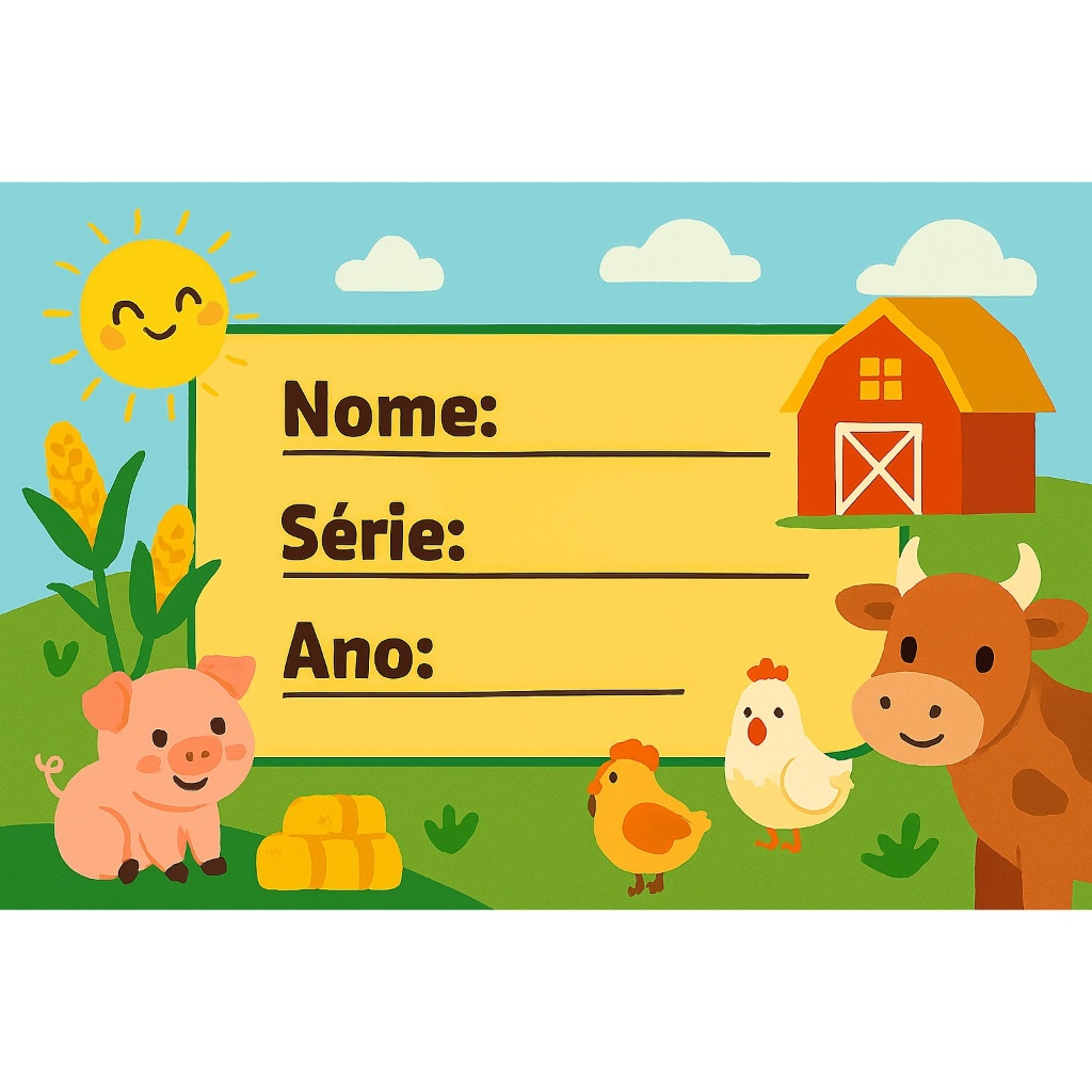 20 Etiquetas Escolar - Infantil KIT COM 20 ADESIVOS ESCOLAR INFANTIL 8X5