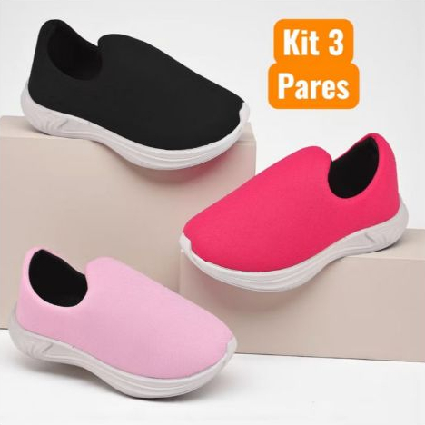 Tênis Infantil Calce Fácil Menino E Menina Escolar Sapato Infantil Leve E Confortável Antiderrapante Zanatti Shoes