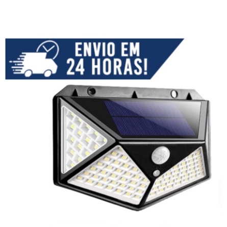 Refletor Led Solar Sensor de movimento