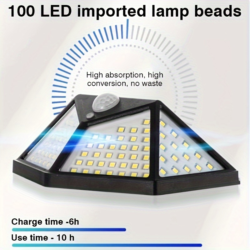 120LED/100 LED Luz De Rua Solar Impermeável Sensor De Luz De Rua Elétrico