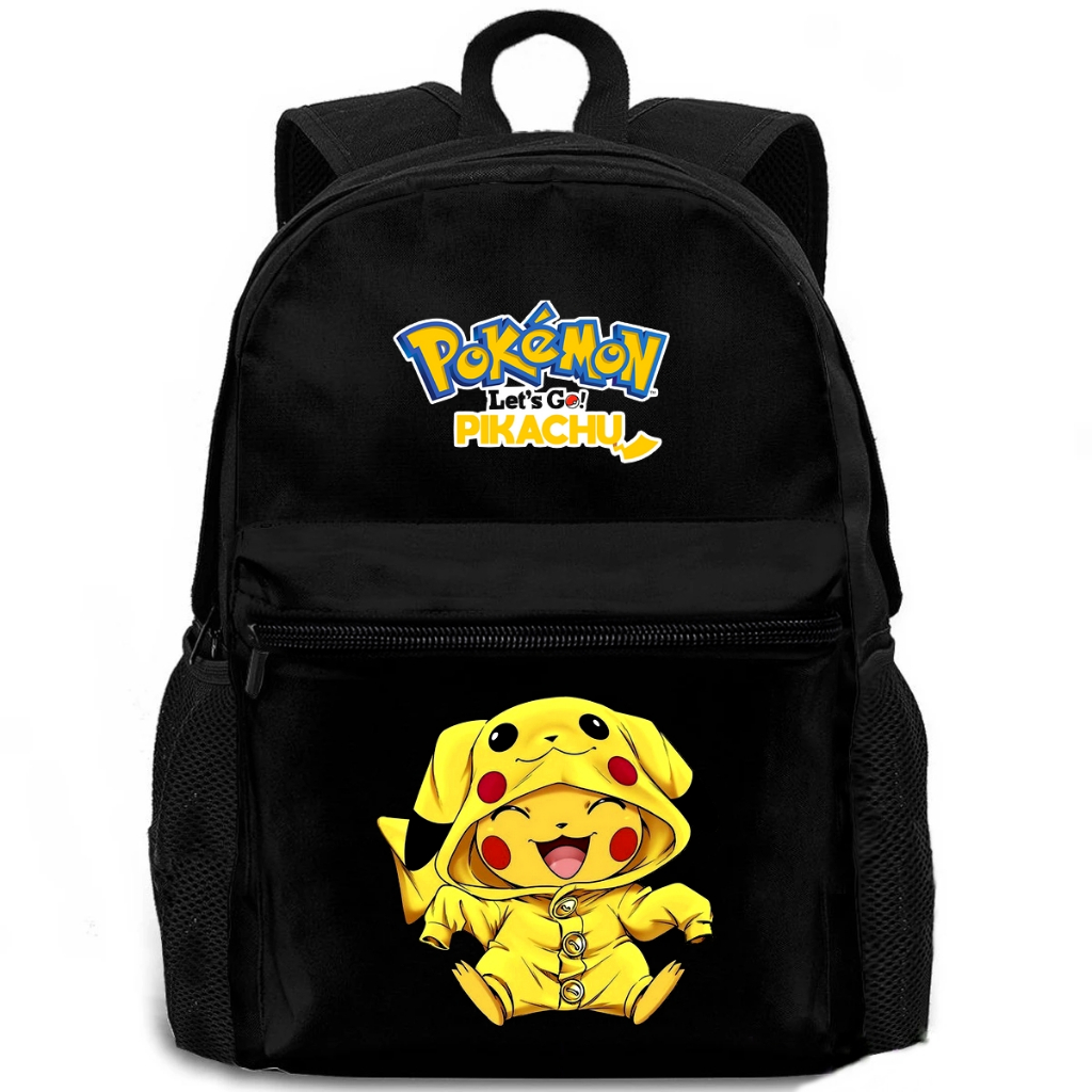 Mochila Pikachu Escolar Viagem Com Compartimento Tablet Notebook Casual Faculdade Infantil Juvenil Adulto Unissex