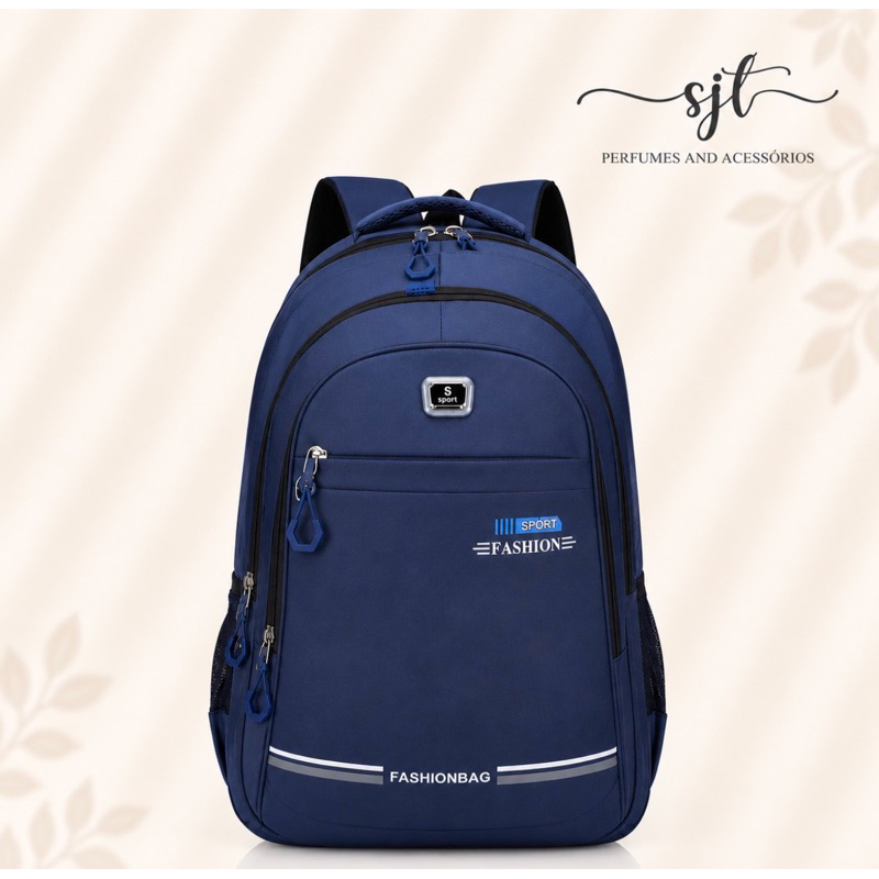 Mochila casual resistente à água, ideal para notebook, faculdade, trabalho ou viagens curtas.