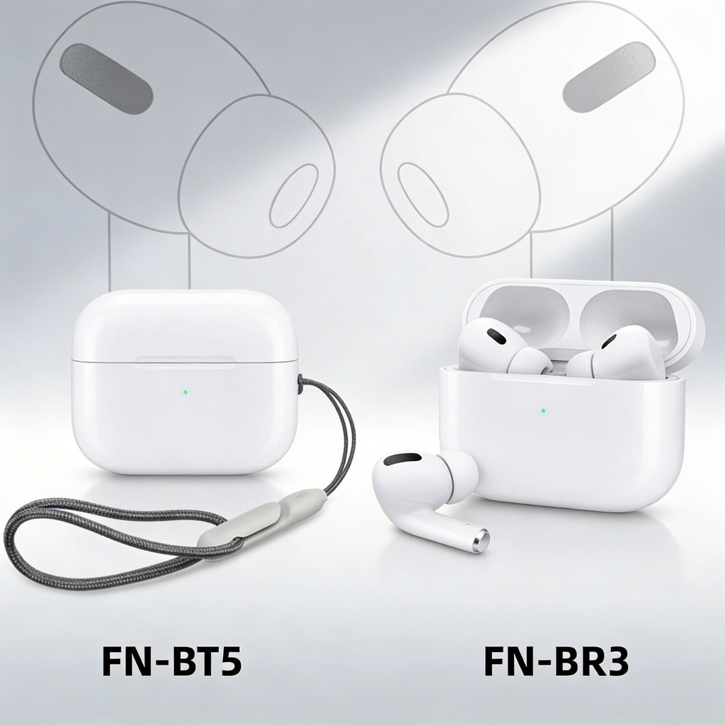 Kit Fone Bluetooth A'GOLD FN-BT5 + FN-BR3 – Sem Fio, Bateria Longa Duração e Resistente à Água