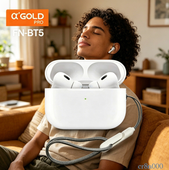 Fone Bluetooth Original A'Gold Sem Fio com Bateria de Longa Duração FN-BT5 ✨cr8n000