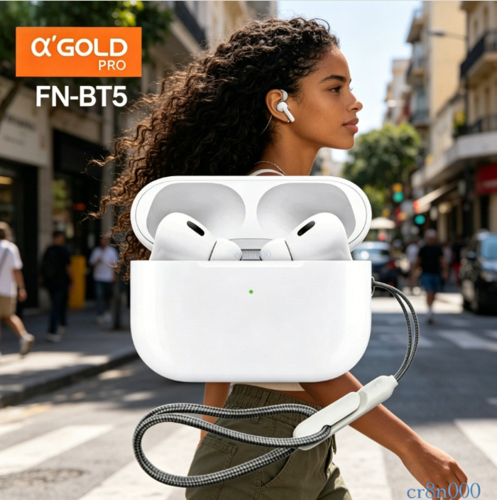 Fone de Ouvido Original A'Gold Bluetooth Sem Fio com Duração de Uso Prolongada FN-BT5 ✨cr8n000