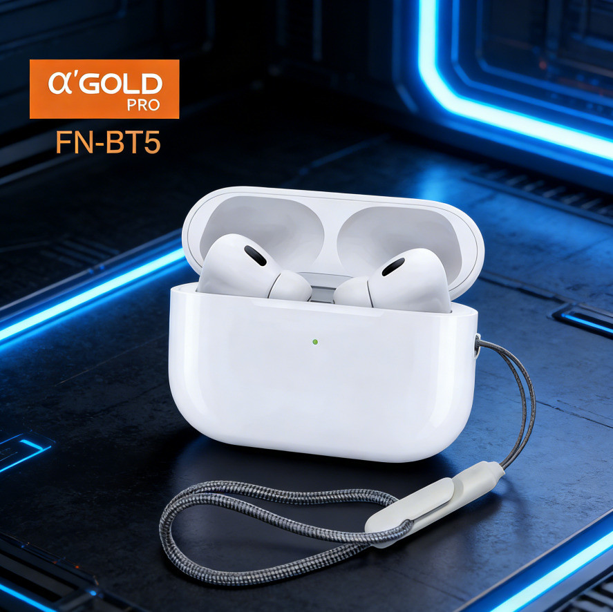 Fone De Ouvido Original Bluetooth Sem Fio com Loga Duracao de Uso AGold FN-BT5 🎀 🎀