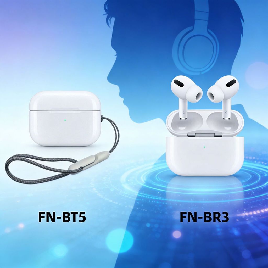 Fone Original A'Gold FN-BT5 + Fone Bluetooth 5.4 FN-BR3 – Som Qualidade e Longa Duração