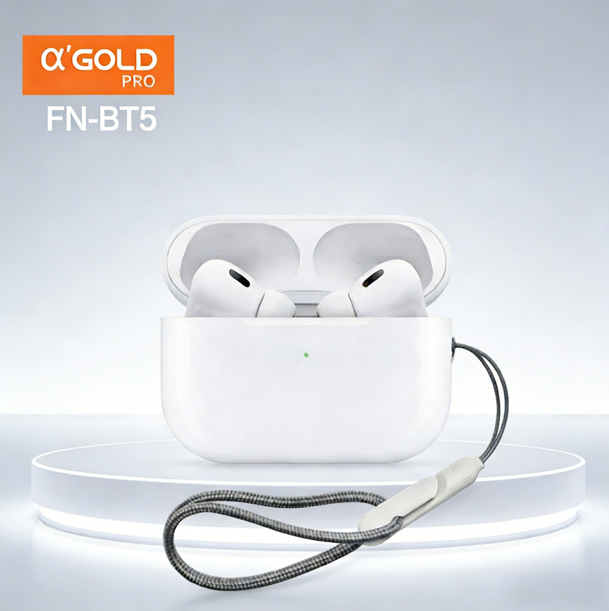 Fone De Ouvido Original Bluetooth Sem Fio com Loga Duracao de Uso AGold FN-BT5 🎀 🎀