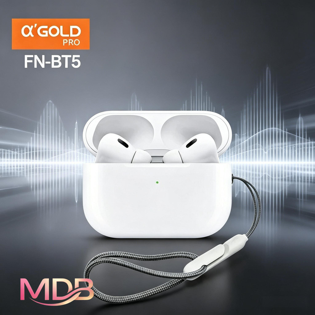 A'Gold Fone Bluetooth Sem Fio Original – Autonomia de Bateria Prolongada FN-BT5