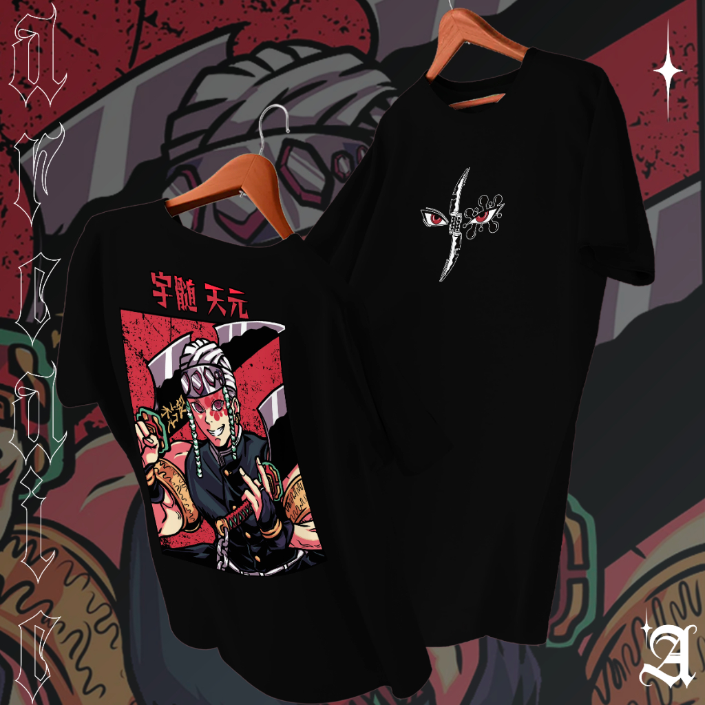 Camiseta Basica Algodao Demon Slayer Hashira Sound Tengen Uzui Cartoon Unissex