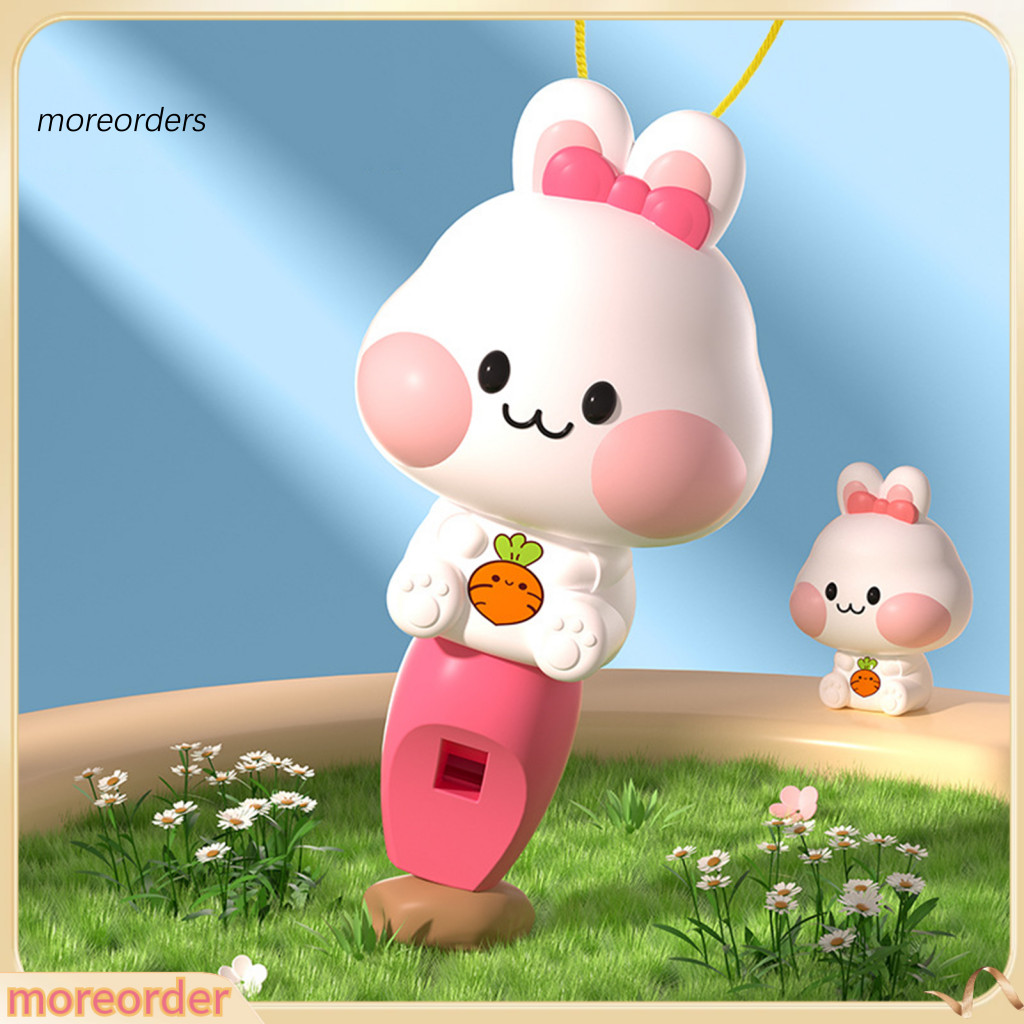 Rabbit Bunny Pig Cartoon Whistle Speaker Toy Portable Bright Color Fun Kindergarten Sound for Kids Cute Design Perfect G