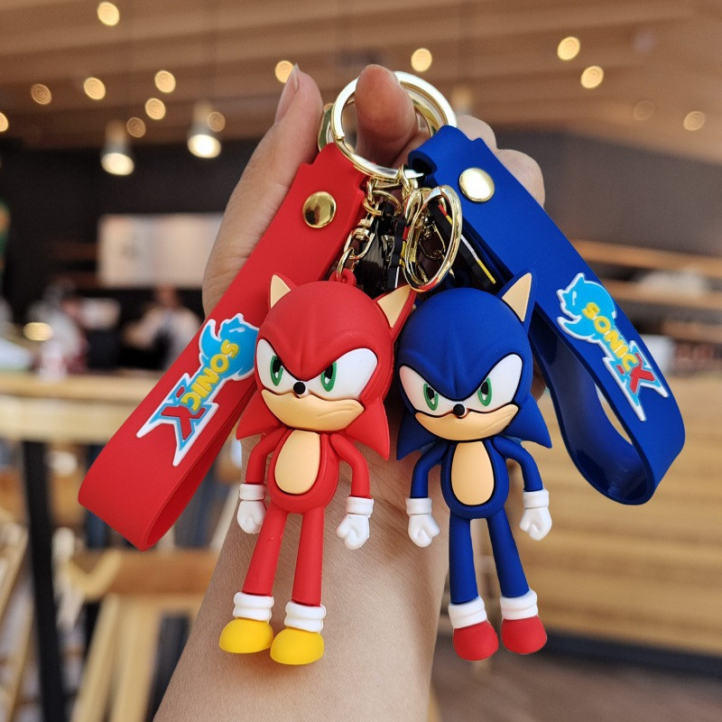 Coffeejoy Cartoon Super Sound Mouse Sonic Keychain Porta-Chaves Criativo De Brinquedos Pendurado Carro Pronto Para Uso