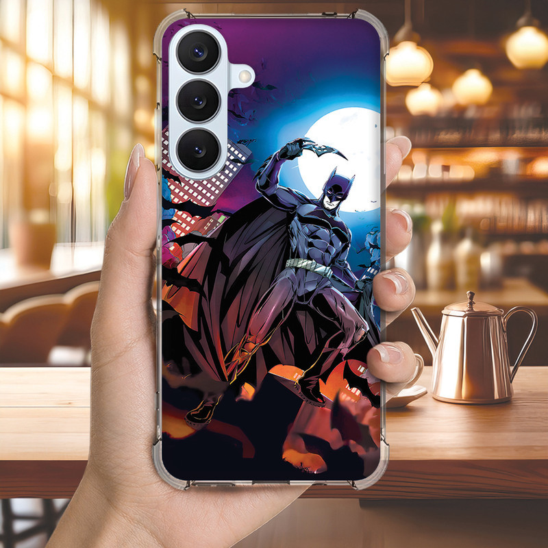 Capa Capinha GALAXY S20 ULTRA FE S10 PLUS S10E S9 S8 A73 A72 Anti-impacto Personalizada geek BATMAN morcego (4179)