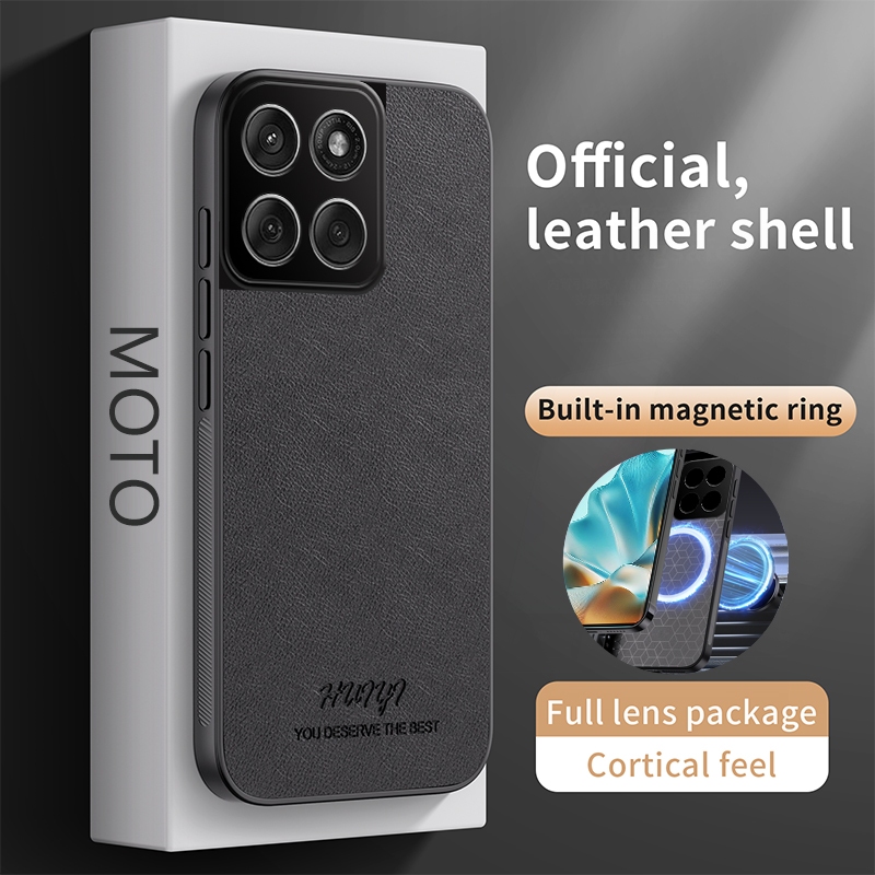 Capa De Couro Para Motorola Edge 70 60 50 Fusion Ultra Pro Neo Max Air 5G 4G Ímã Embutido Anti Impressão Digital À Prova