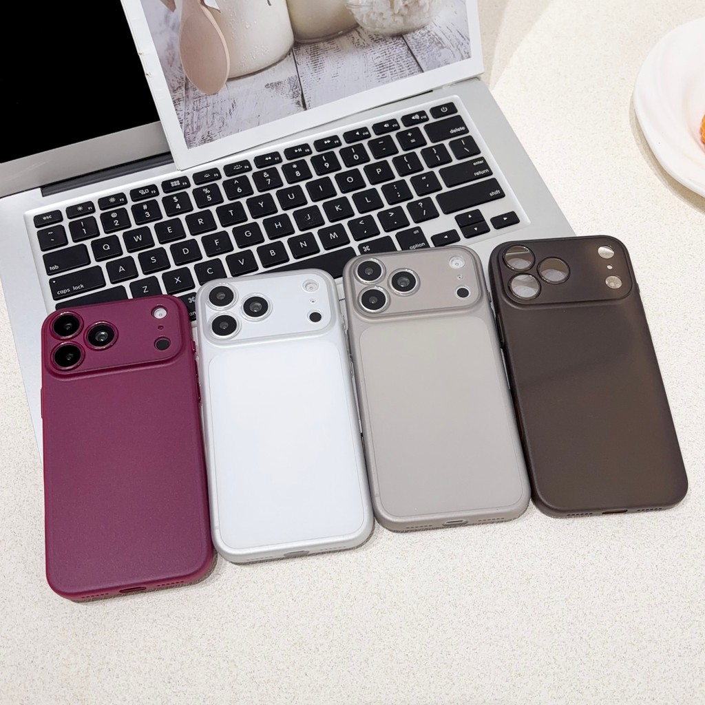 Ultra Fino Geada Fosco Caso Macio Para iPhone 17ProMax 16 15 14 13 12 Anti Impressão Digital À Prova De Choque Capa Prot