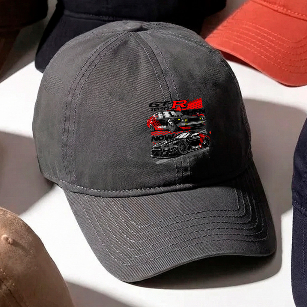 Boné Aba Curva Nissan GTR R35 Now Performance Unissex Ajustável Streetwear Bege