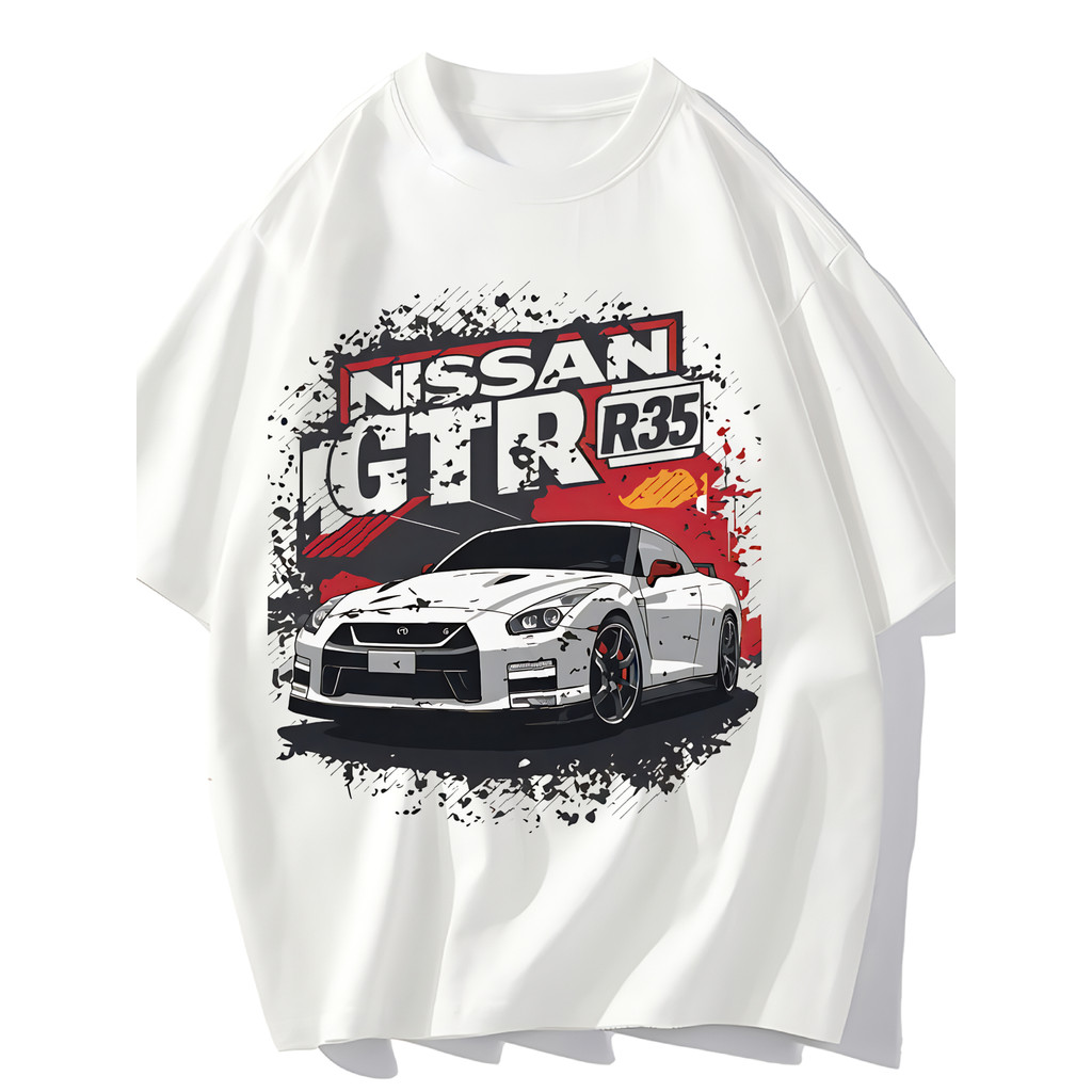 Camiseta Feminina Nissan GTR R35 Carro Esportivo Blusa Unissex Streetwear 2025 Novo