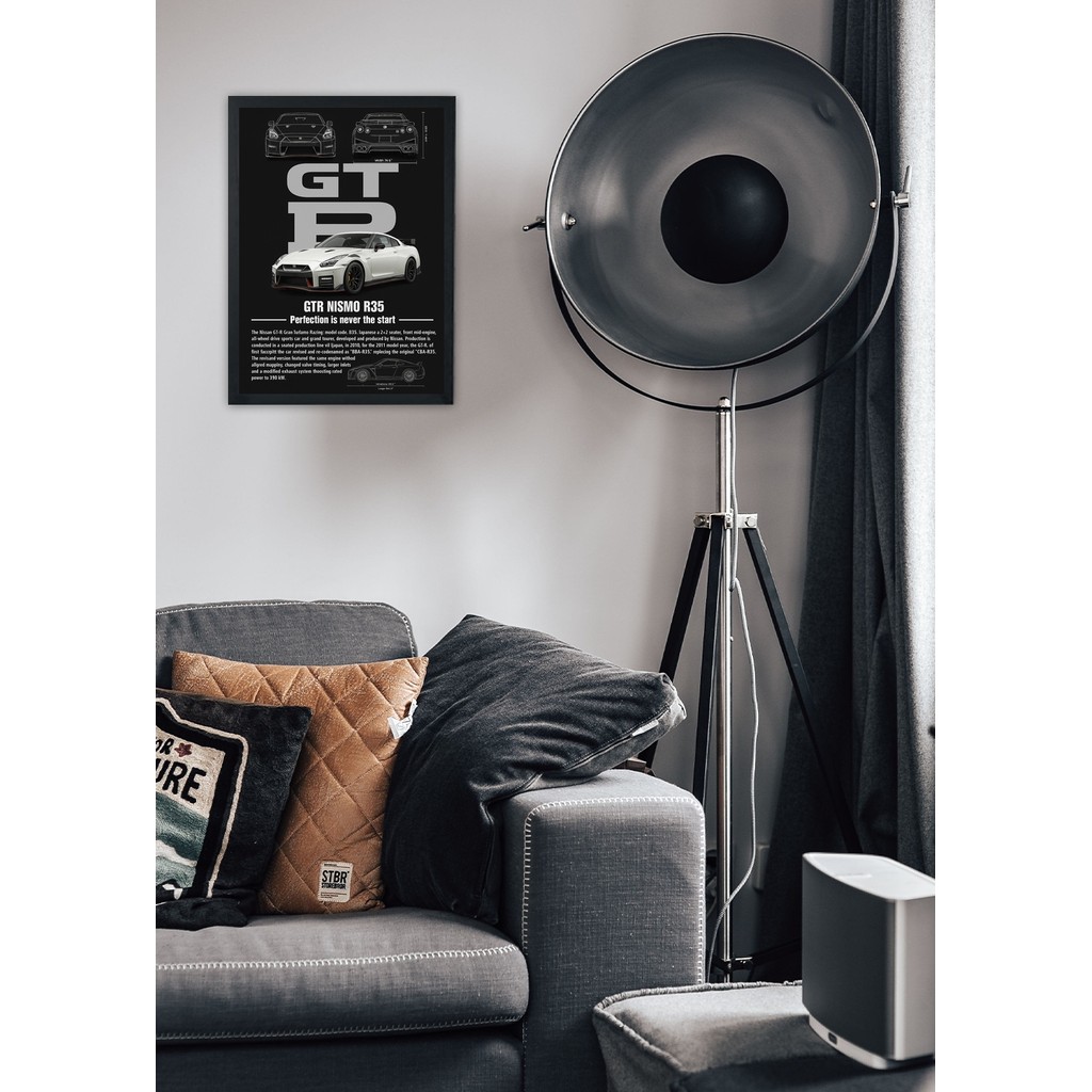 Quadro decorativo GTR Nismo R35 – Com vidro