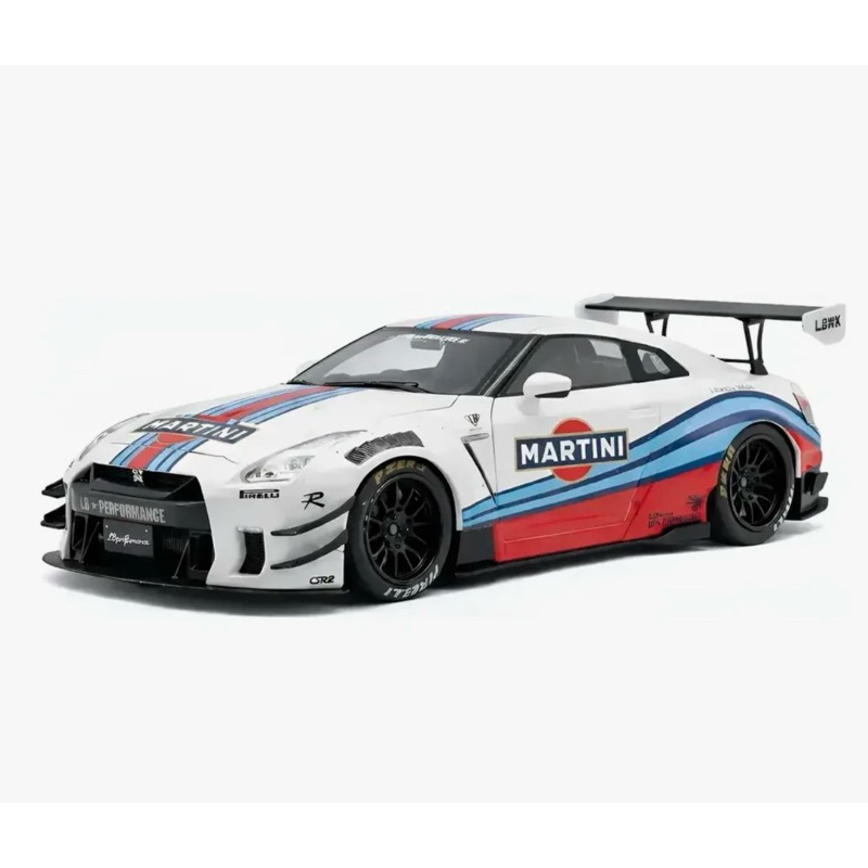 Miniatura Solido - Nissan GTR R35 Liberty Walk 2024 - Martini Racing - Escala 1/18