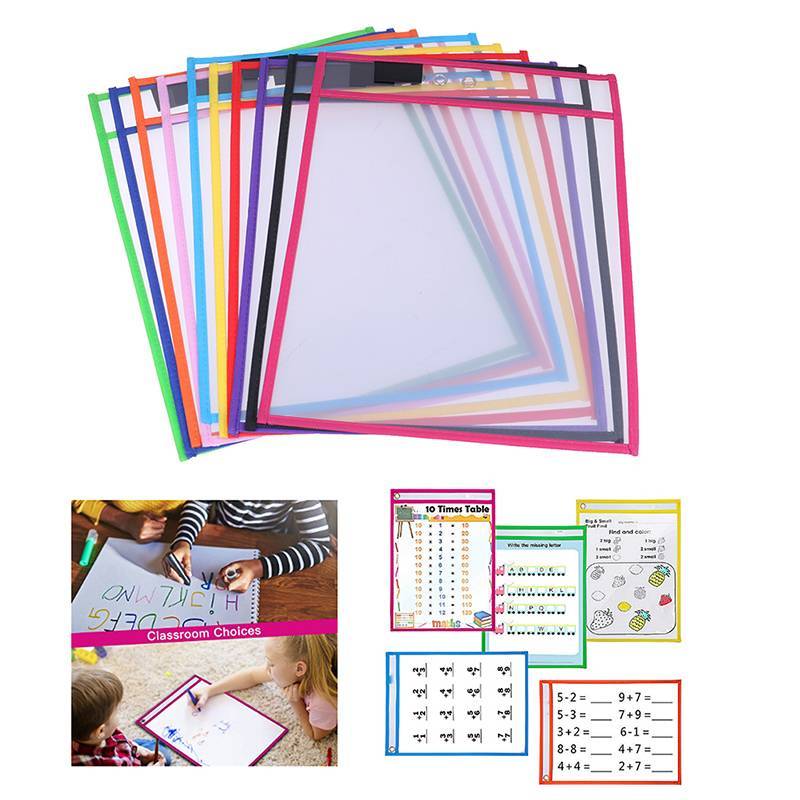[bagreny] 1Pc Brinquedo Quebra-Cabeça Reutilizado PVC Transparente Saco De Escova Seca Escrever Limpar Desenho Adulto BR