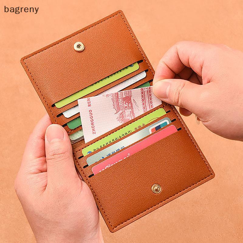 [bagreny] 1Pc Bolsa Para Cartão Slim Andpact Bank ID Card Case Carteira De Motorista Porta Simples E Anti Desmagnetizaçã