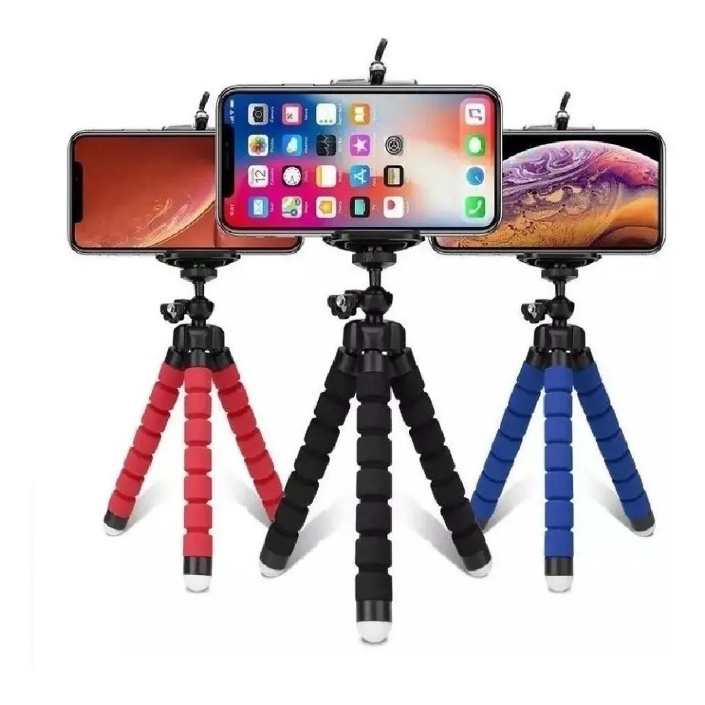 Mini Tripé Flexível Celular Portátil Apoio Para Foto e Filmagem