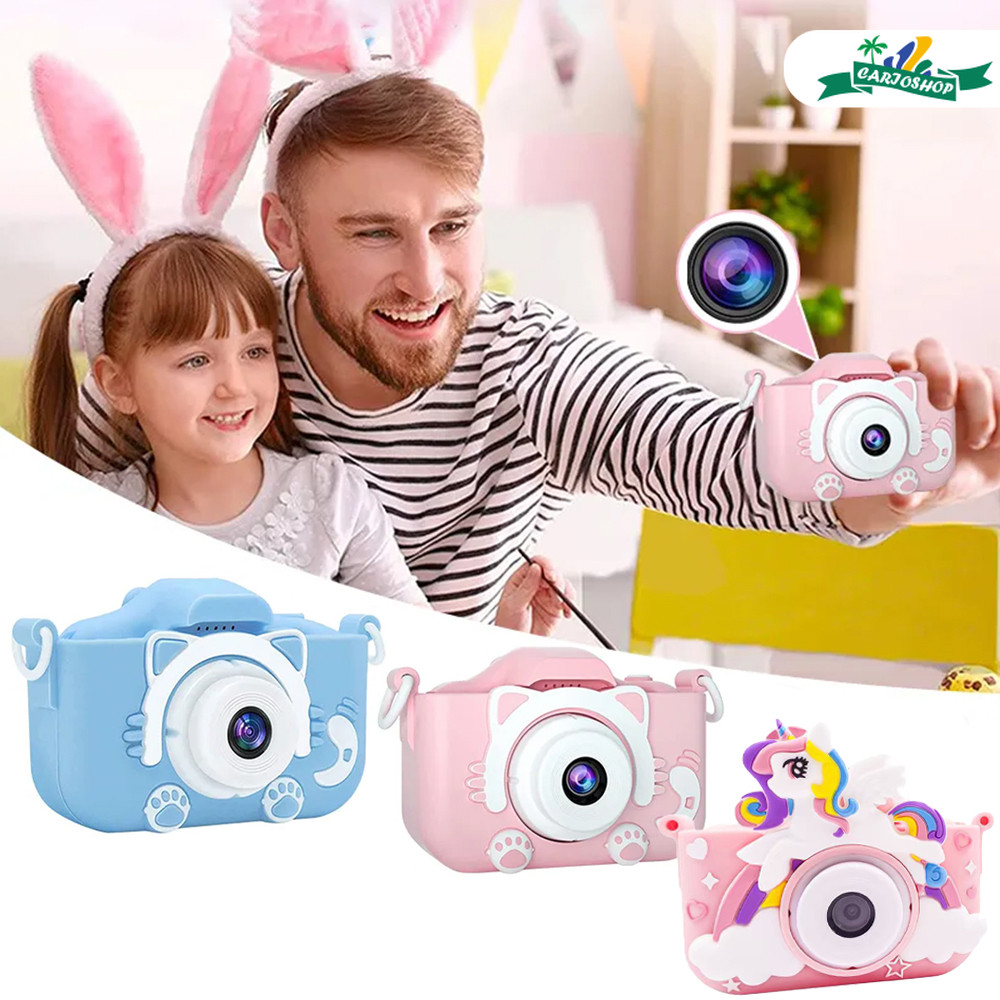 Câmera Digital Infantil Mini Recarregável, com função de tirar fotos e gravar vídeos reais para crianças