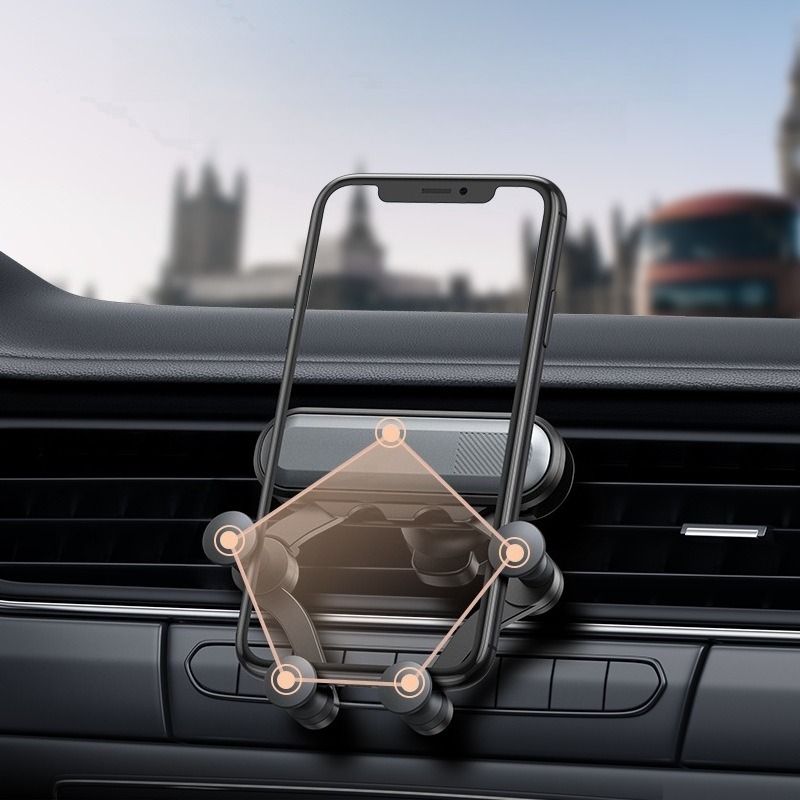 Saimili Gravity Air Vent Phone Holder Universal Car Mount Para Iphone 15 14 13 12 Xiaomi Samsung