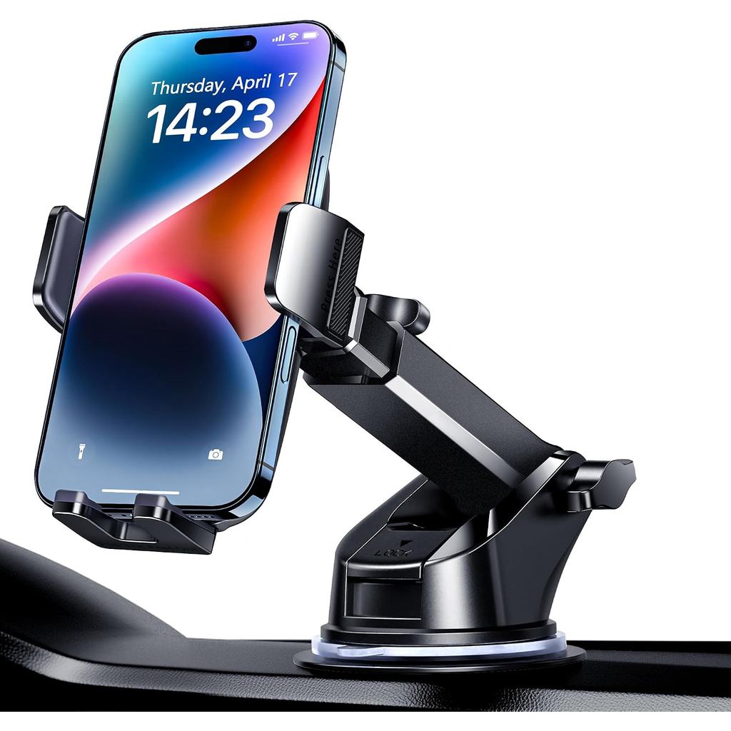 Qifutan Universal Car Phone Holder Automobile Cell Phone Holder Car Mount for iPhone Universal Car Dashboard Mount Fit A