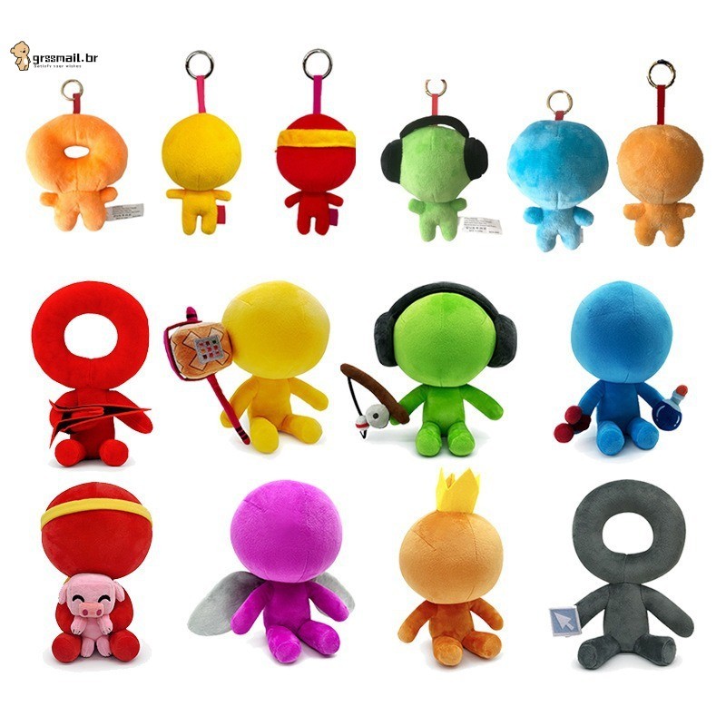 Boneca De Pelúcia Sticks Figure-Pingente De Animação De Desenho Animado Alan Beckers