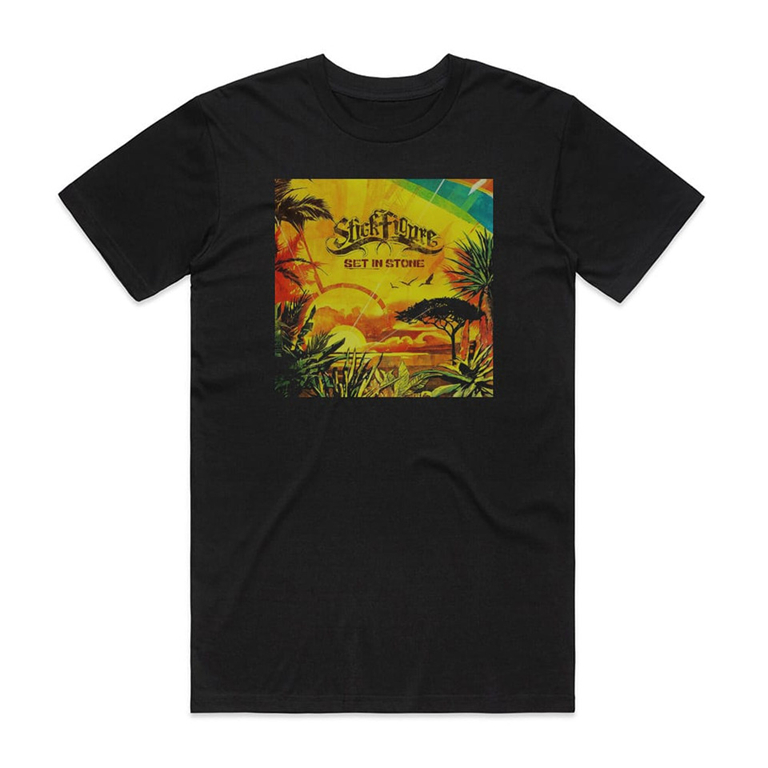 Camiseta Preta Stick Figure Set In Stone