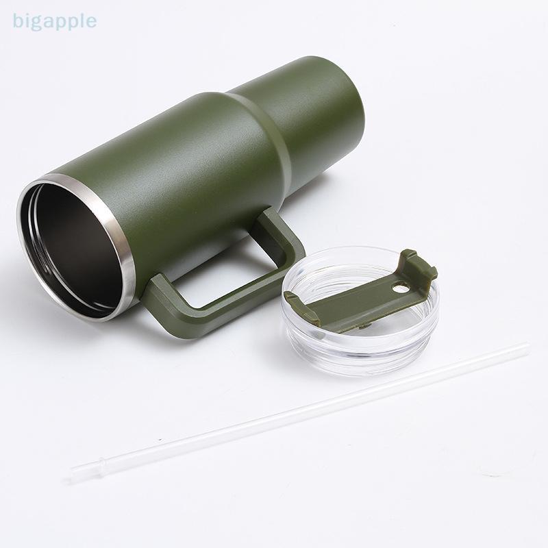 (big88apple) Tampa De Copo 40 Onças , Reta De Qualidade Alimentar , Resistente A Respingos , Buraco De Palha , Substitui